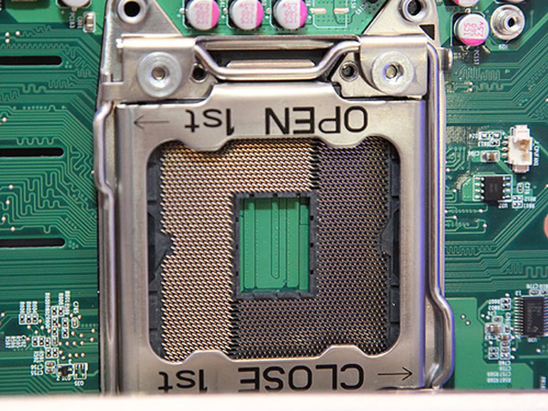 A close-up look at the new Socket 2011.