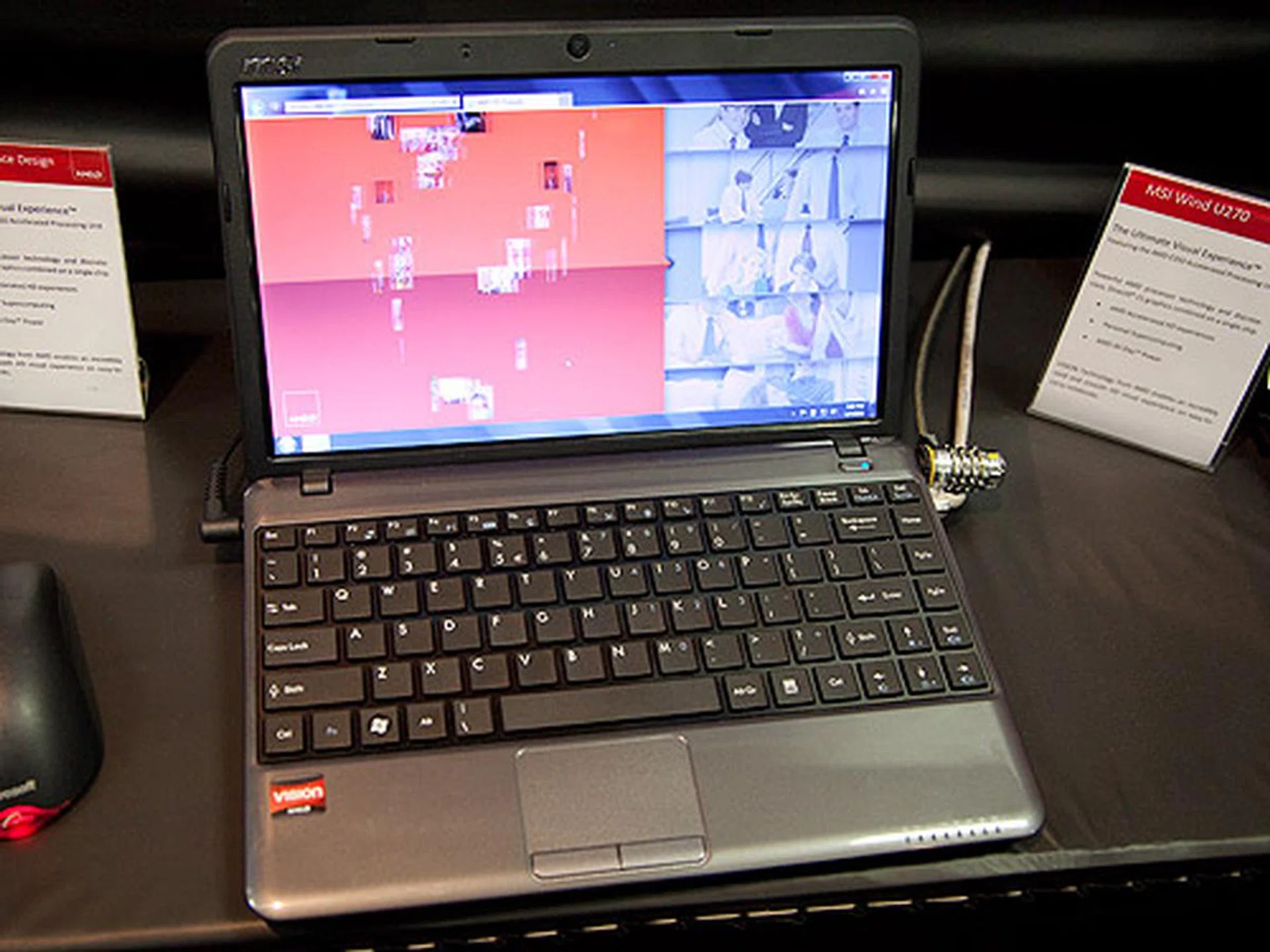 MSI Wind U270 netbook with the AMD E-350 APU.