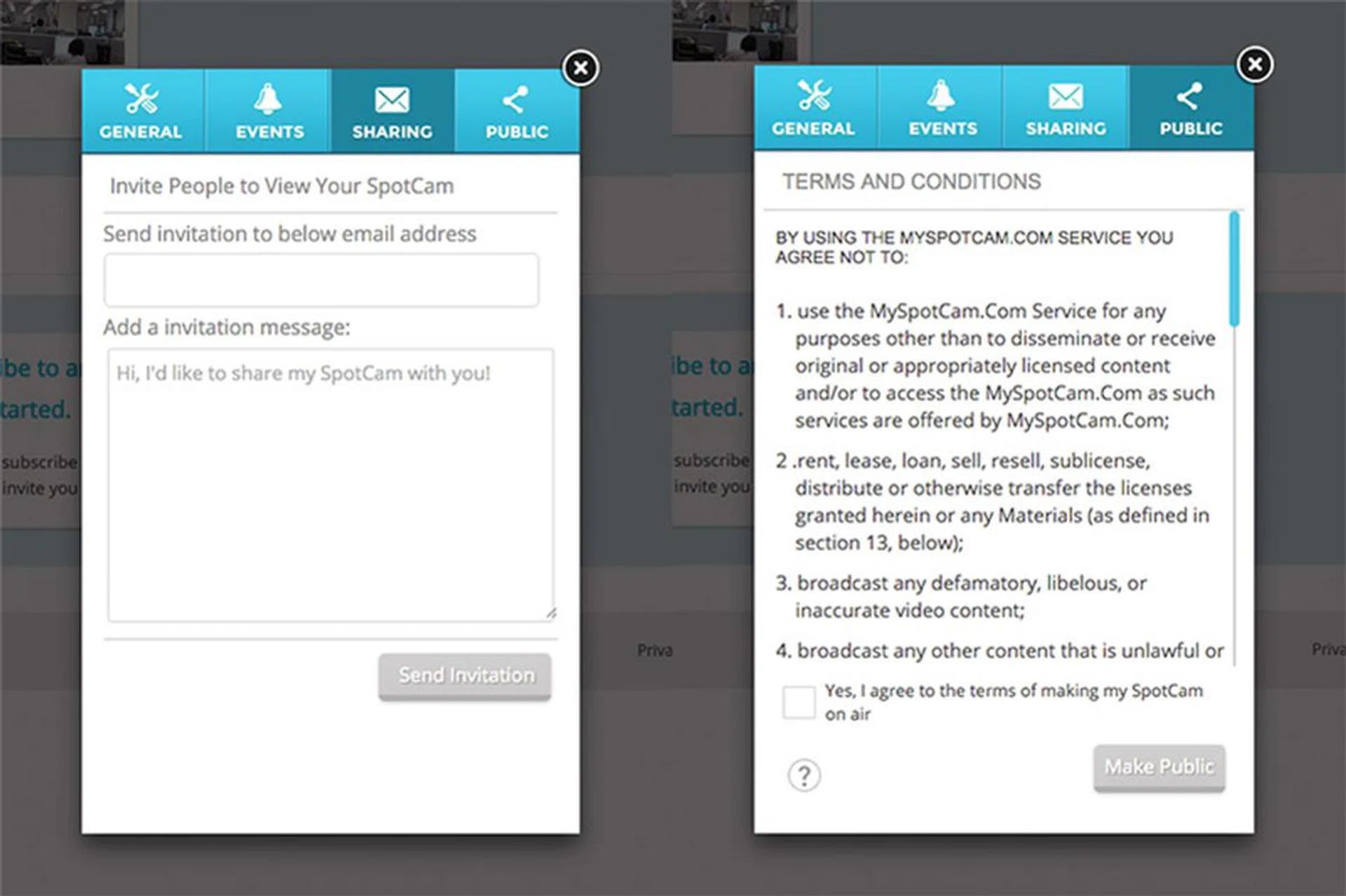 You can invite people to view your feed, or make it public for all to see.