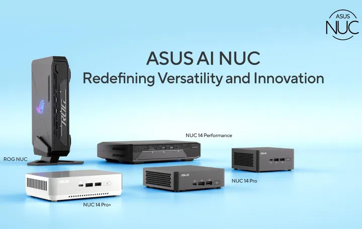 The various ASUS NUCs. Image source: ASUS. 