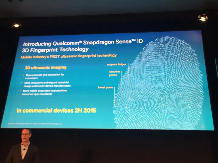 Qualcomm's Sense ID ultrasonic fingerprint scanner may not need a physical button, freeing up more space on the front of the phone for the display.