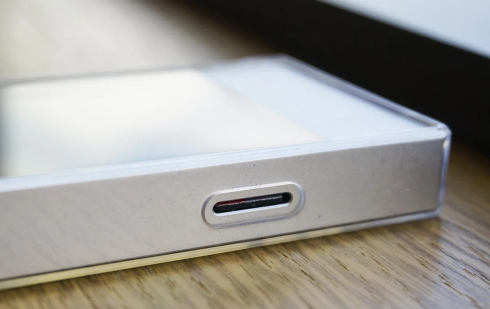 The microSD slot lets you easily add storage.