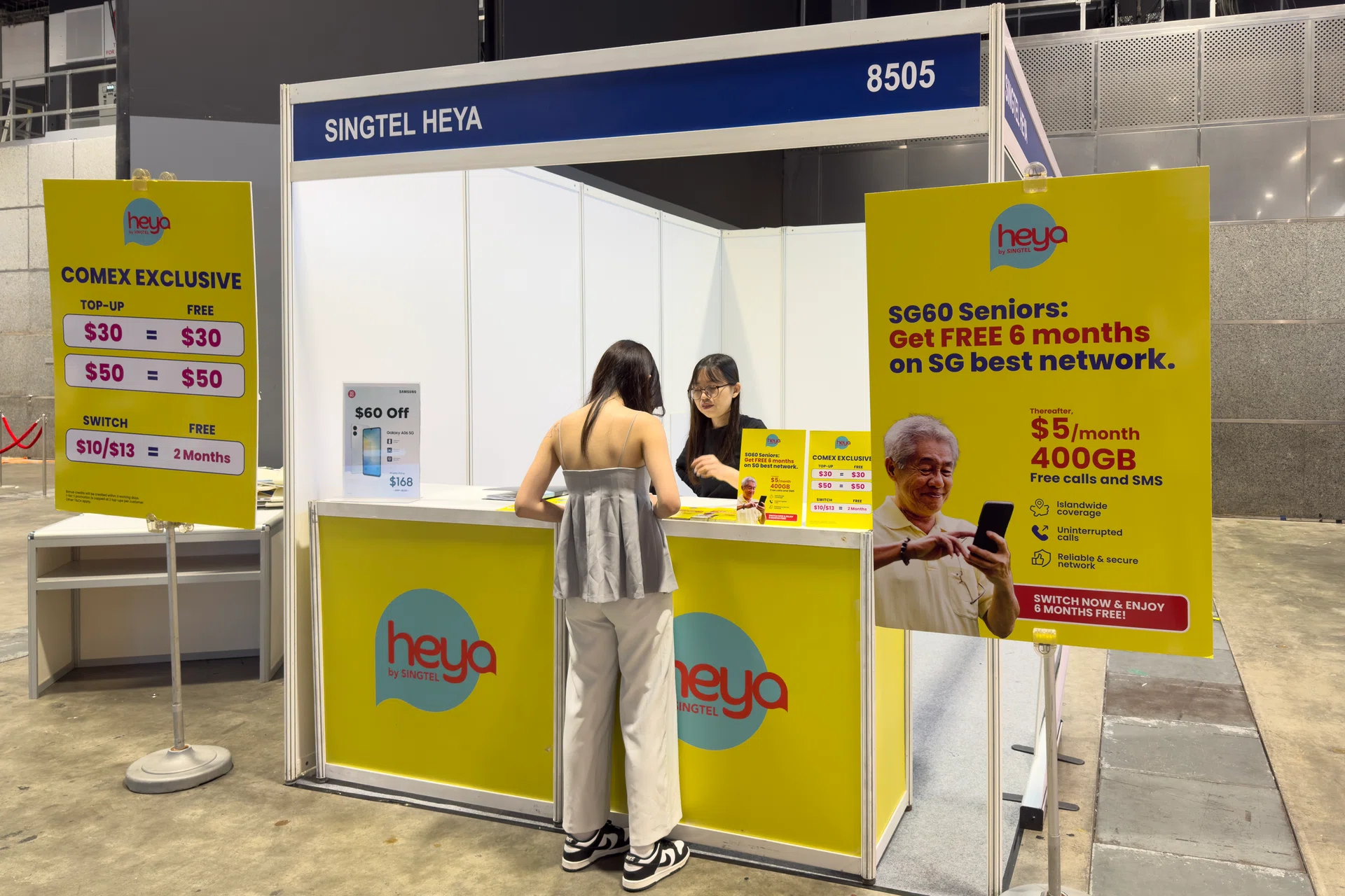 heya by singtel booth 8505 level 4 suntec convention centre comex 2025