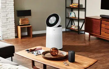 The LG PuriCare air purifier.