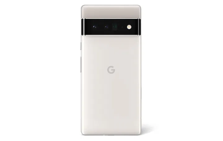 Google Pixel 6 Pro in Cloudy White.