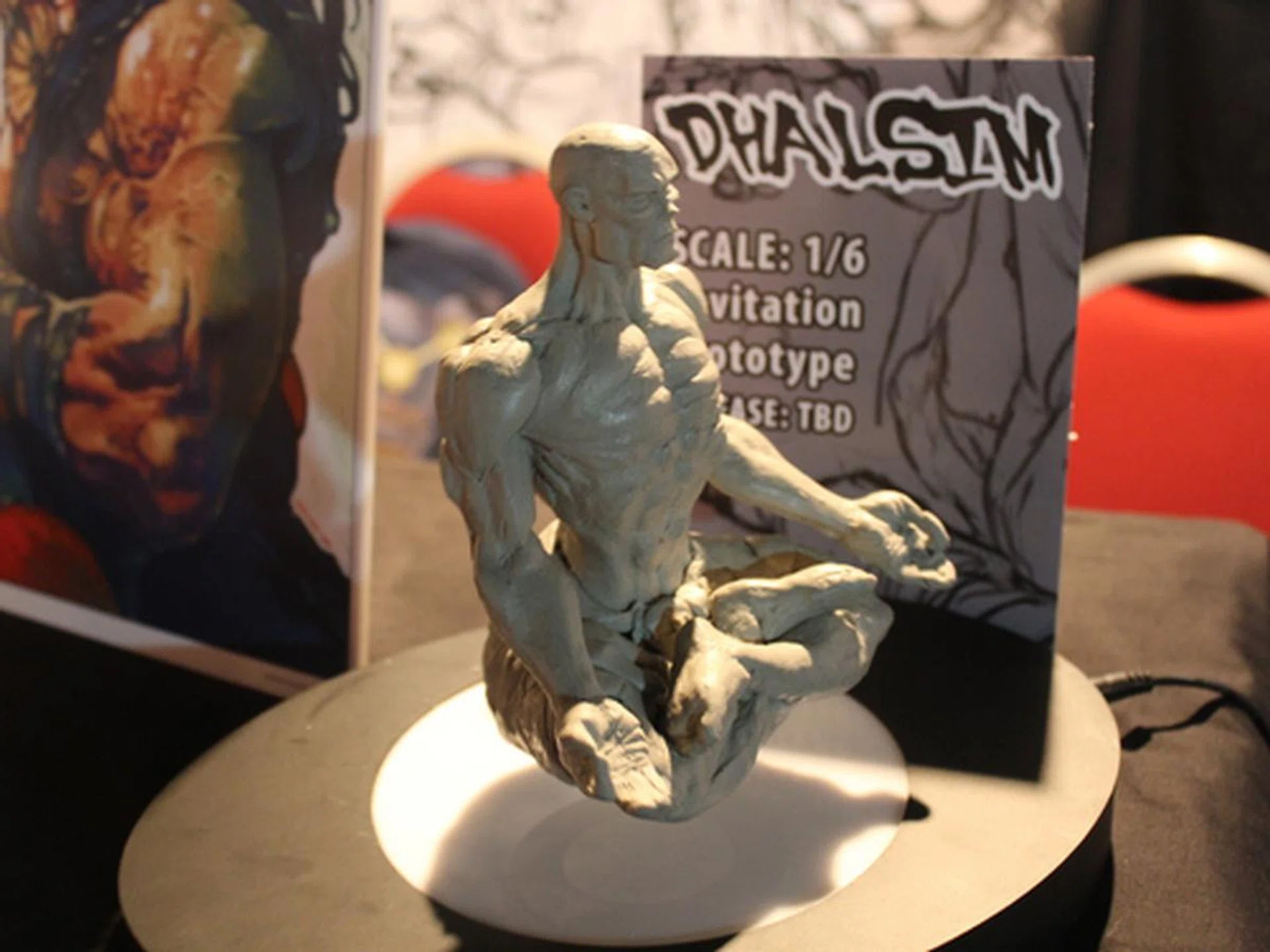 Hands down, the coolest thing at Gamestart was this levitating statue of Dhalsim. It serenely hovers and rotates as Dhalsim meditates.