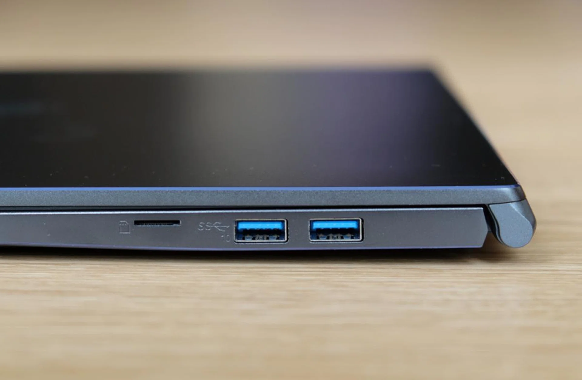 Though the Prestige 15 is just 15.9mm thick, it has two full-size USB 3.2 Gen 2 ports.