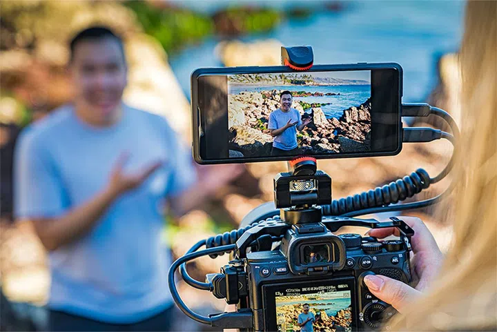 Livestreaming from the Xperia Pro.