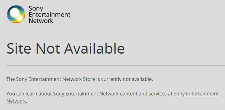 You can't even connect to the PSN Store as of this writing.