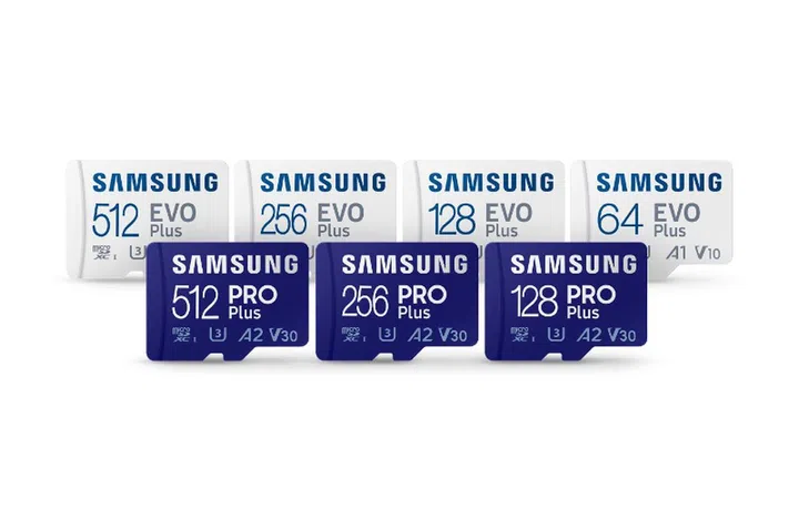 The new microSD cards will suit the needs of most users. Image source: Samsung. 