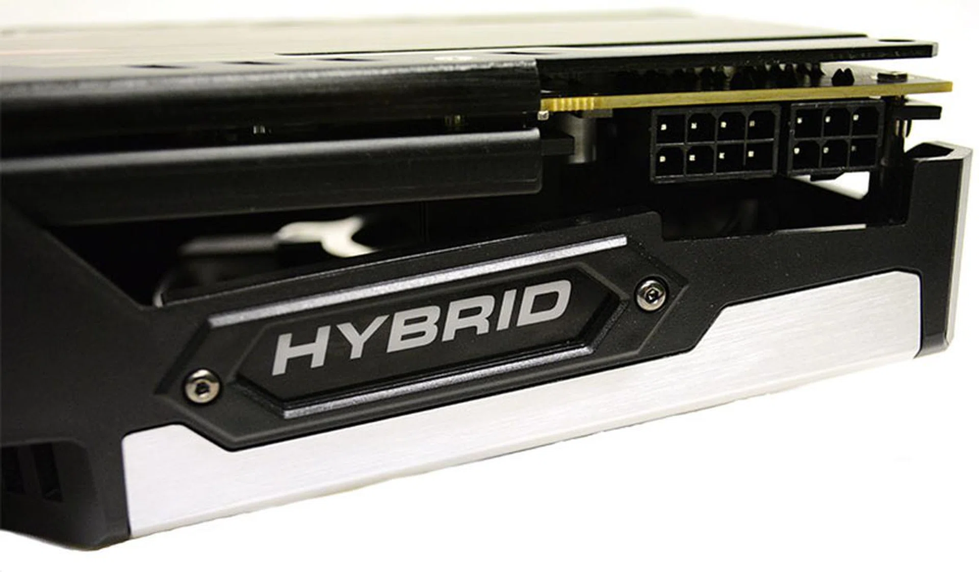 The card is powered by one 6-pin and one 8-pin external PCIe connector.