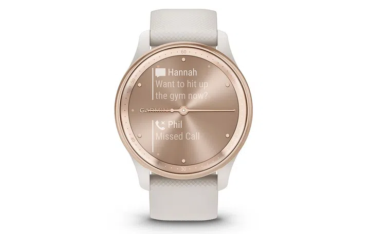 Garmin vivomove Trend hybrid smartwatch.