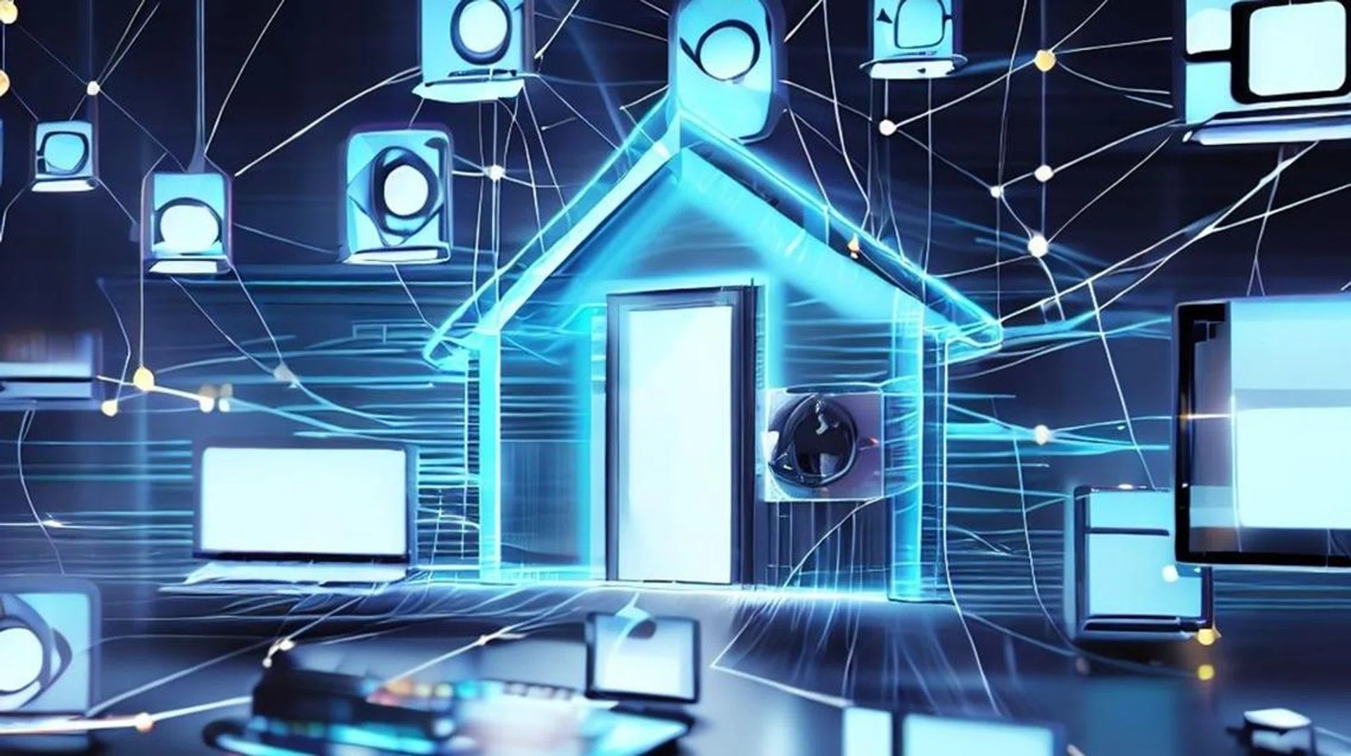 Rendition of home network and devices connected
