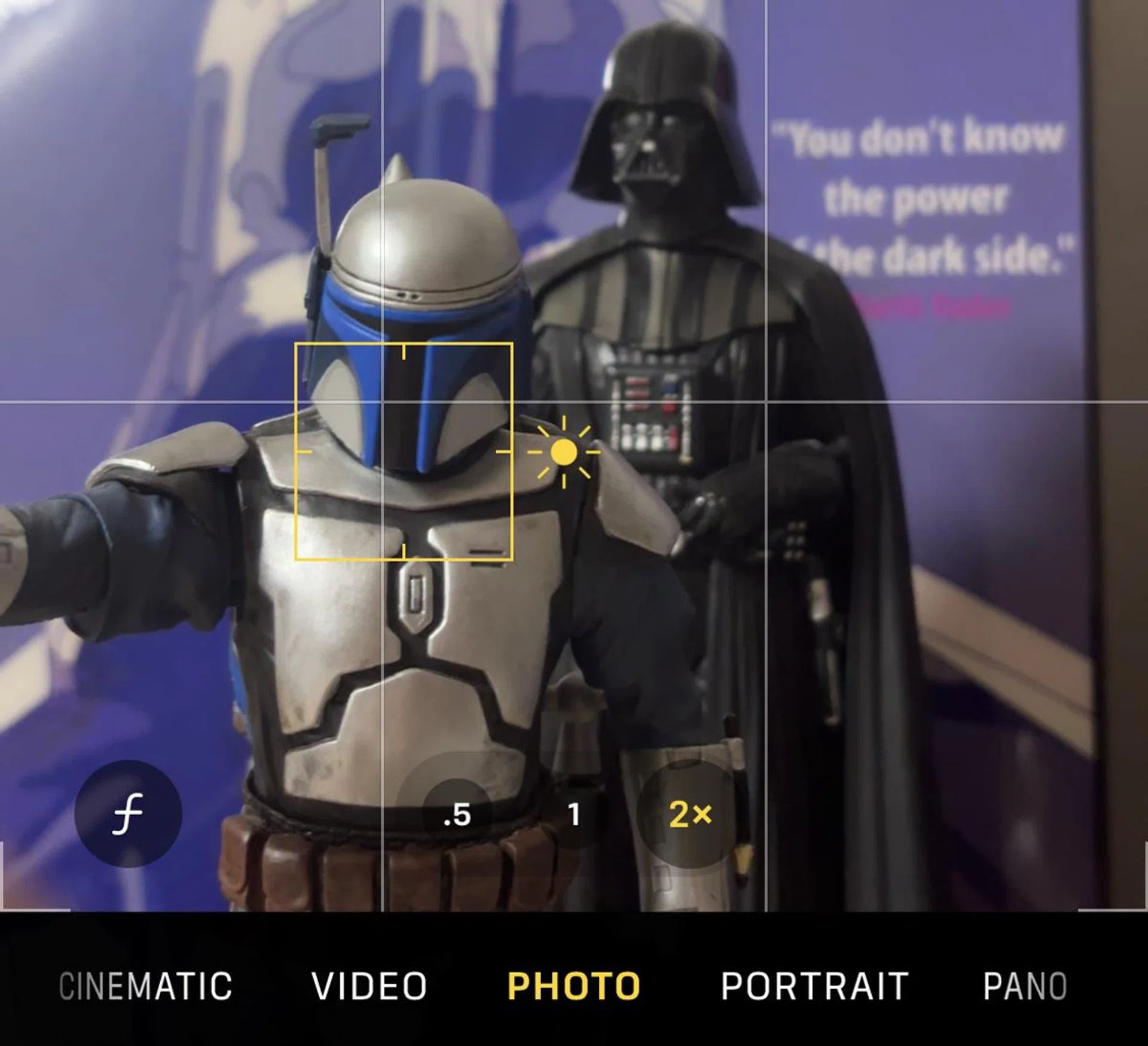 See that small "ƒ" icon in the bottom left? That let's you know the camera is capturing depth information and the photo is taken in portrait mode.