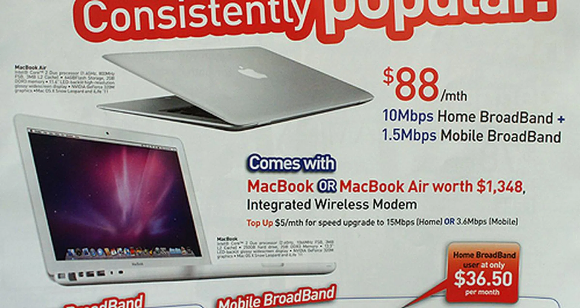 Apple notebooks tempt you to sign up.