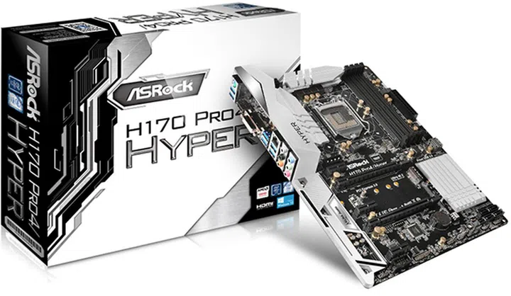 The ASRock H170 Pro4/Hyper is one of the new boards in ASRock's Hyper series. (Image Source: ASRock)