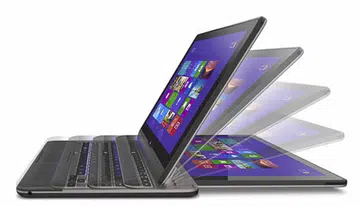 The Toshiba Satellite U920t has a sliding form factor that lets it convert into a full working notebook. 