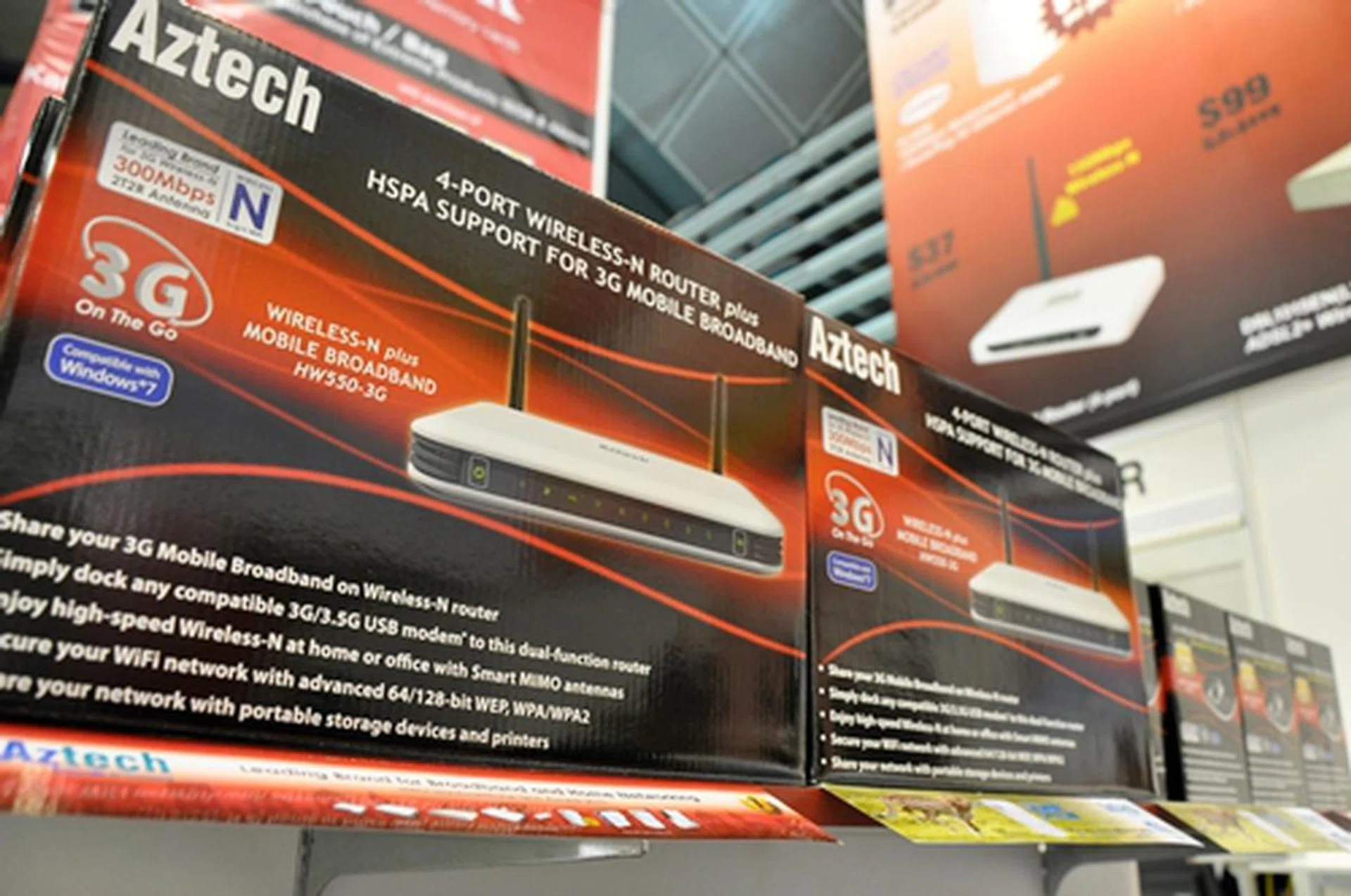 The HW550-3G is a wireless-N router going for only $79 (U.P. $99). 