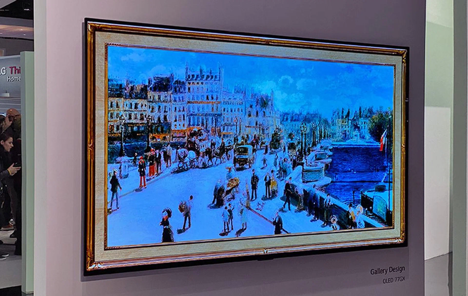 Both the GX (pictured) and CX can be wall-mounted but the GX will look nicer because it's thinner.