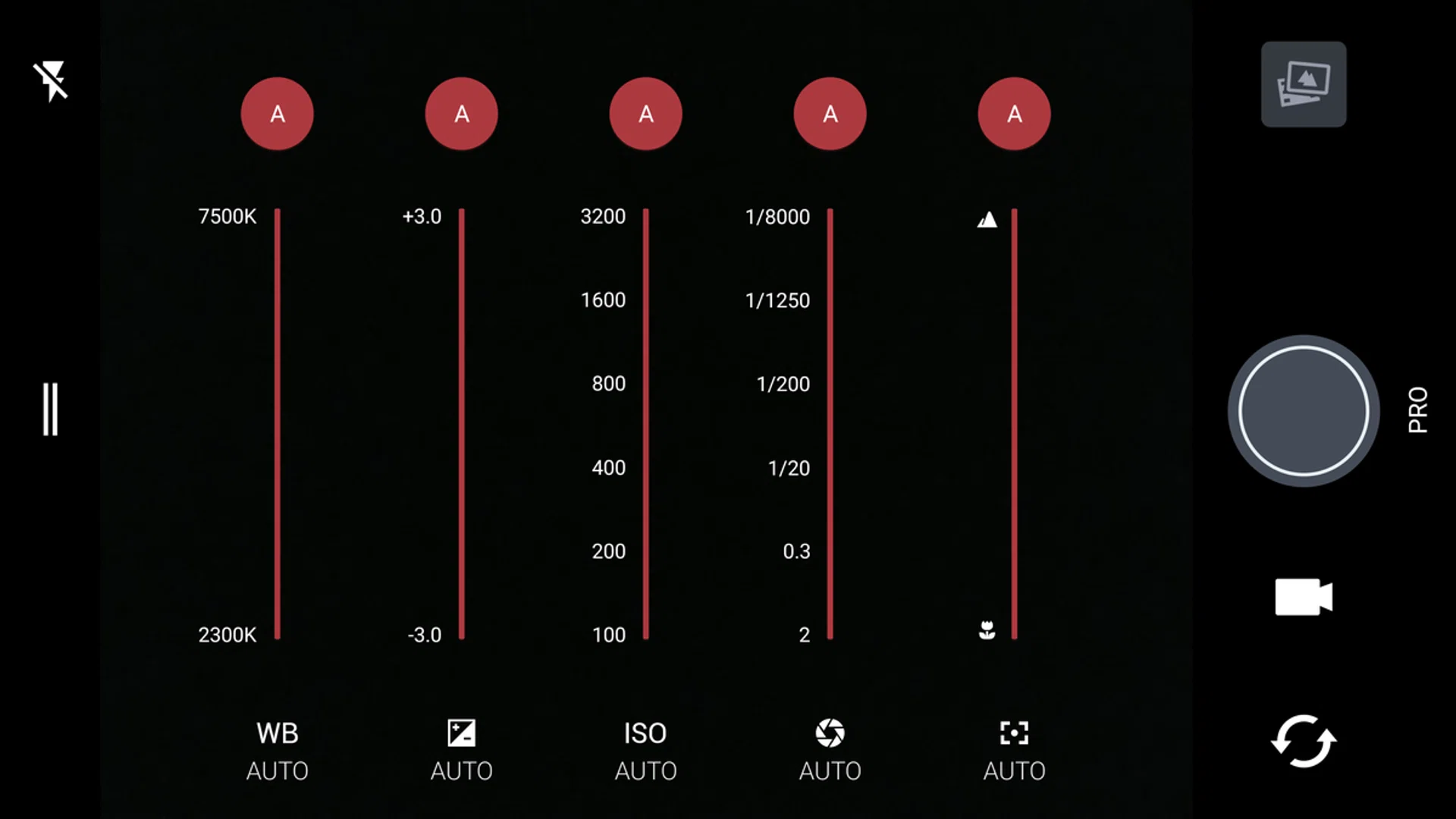 The Pro mode gives plenty of control, on top of RAW format support.