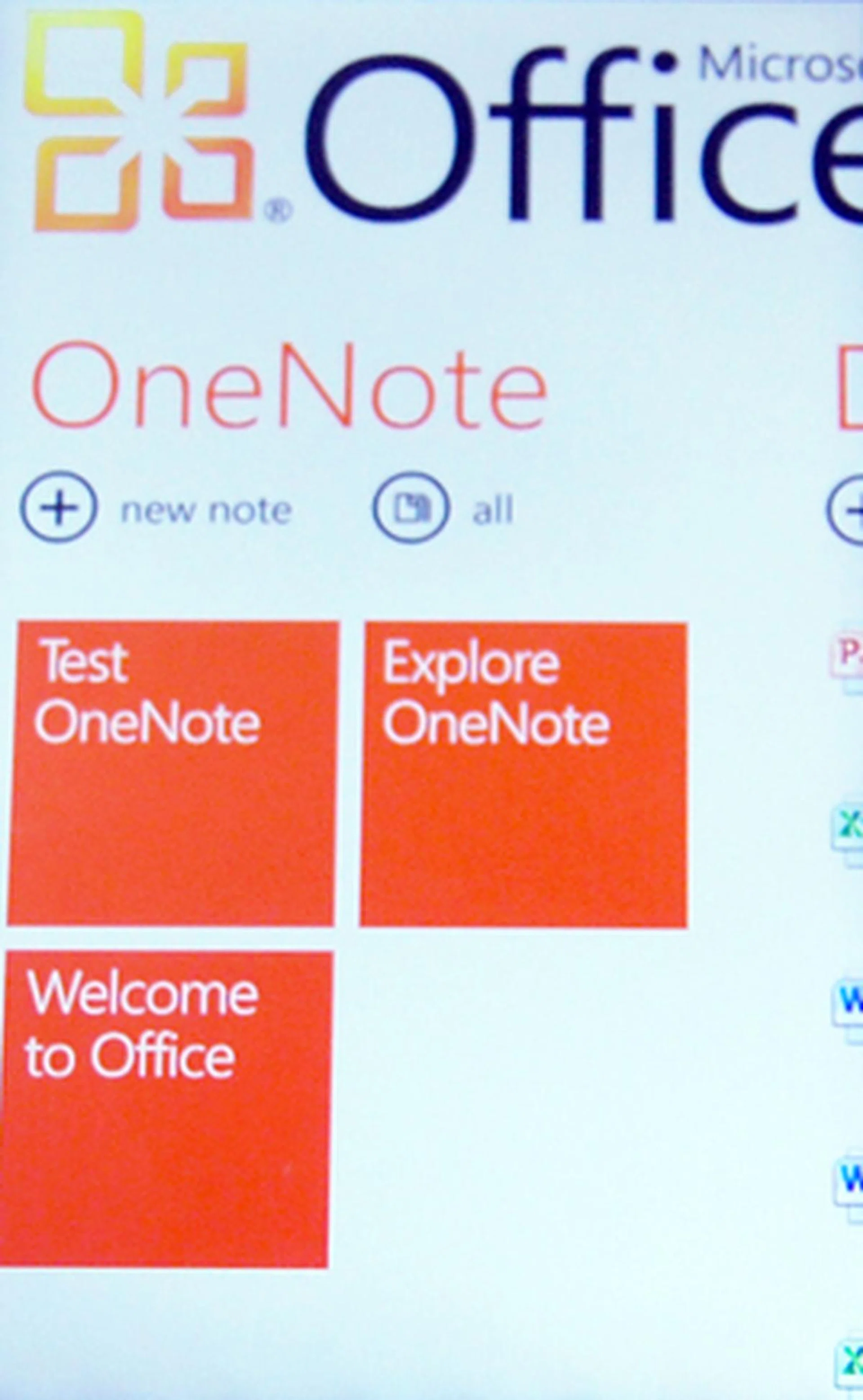 Any documents with OneNote on Windows Phone 7 can be synchronized to your Windows Live account with ease.