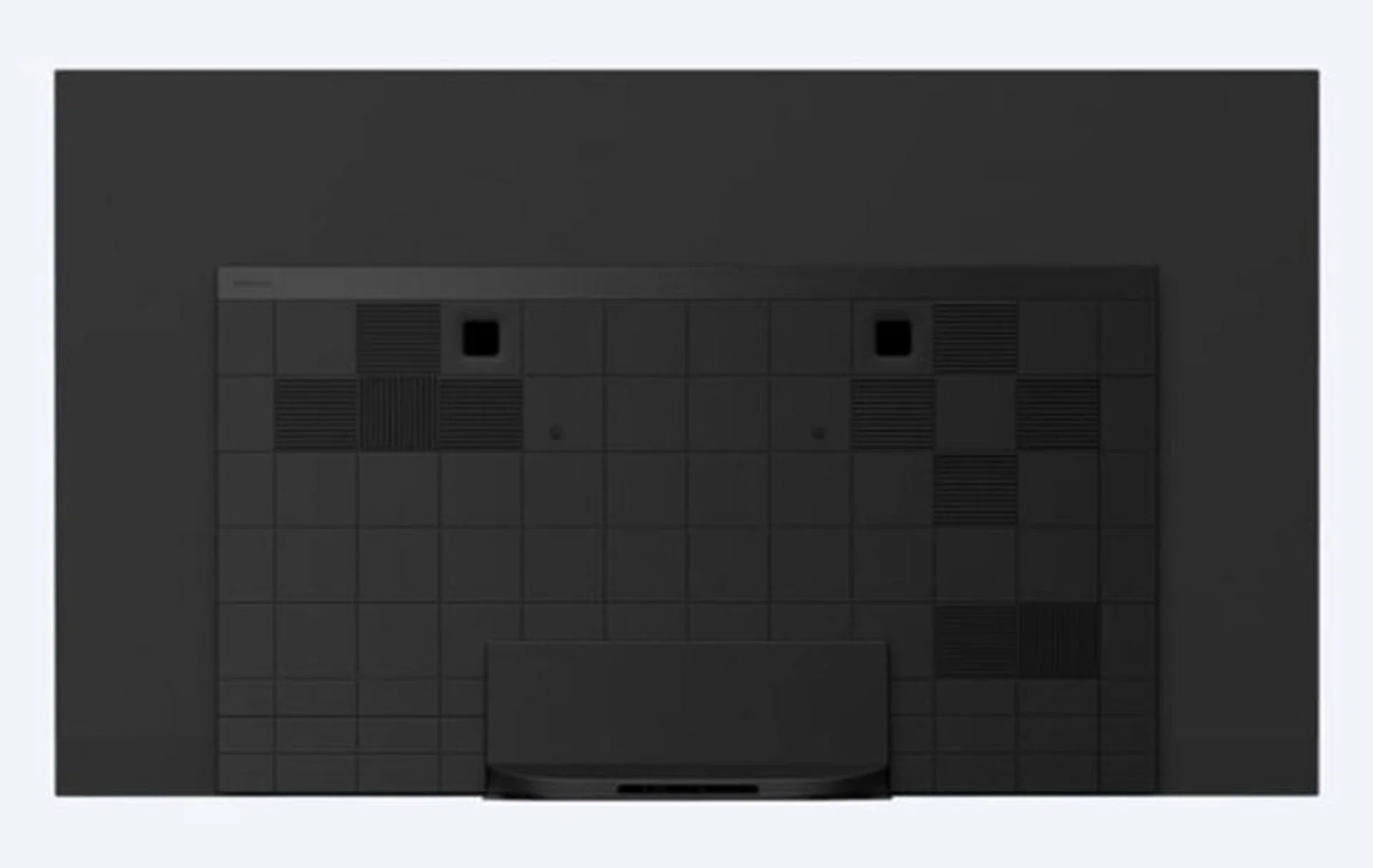 Two actuators and two subwoofers behind the TV vibrate to create acoustics that move with the picture. (Image: Sony.)