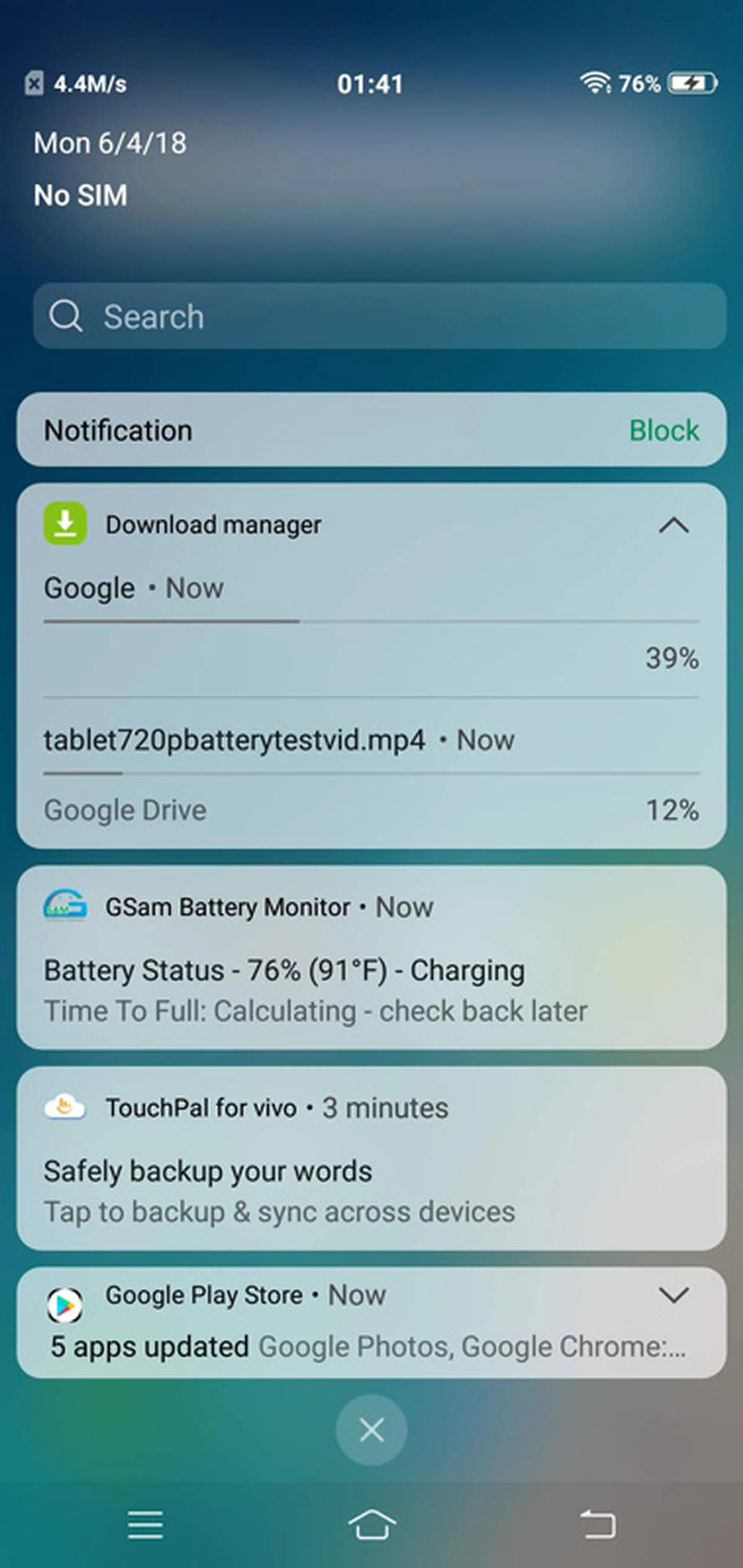 OS from 2017, notification shade design from 2007...
