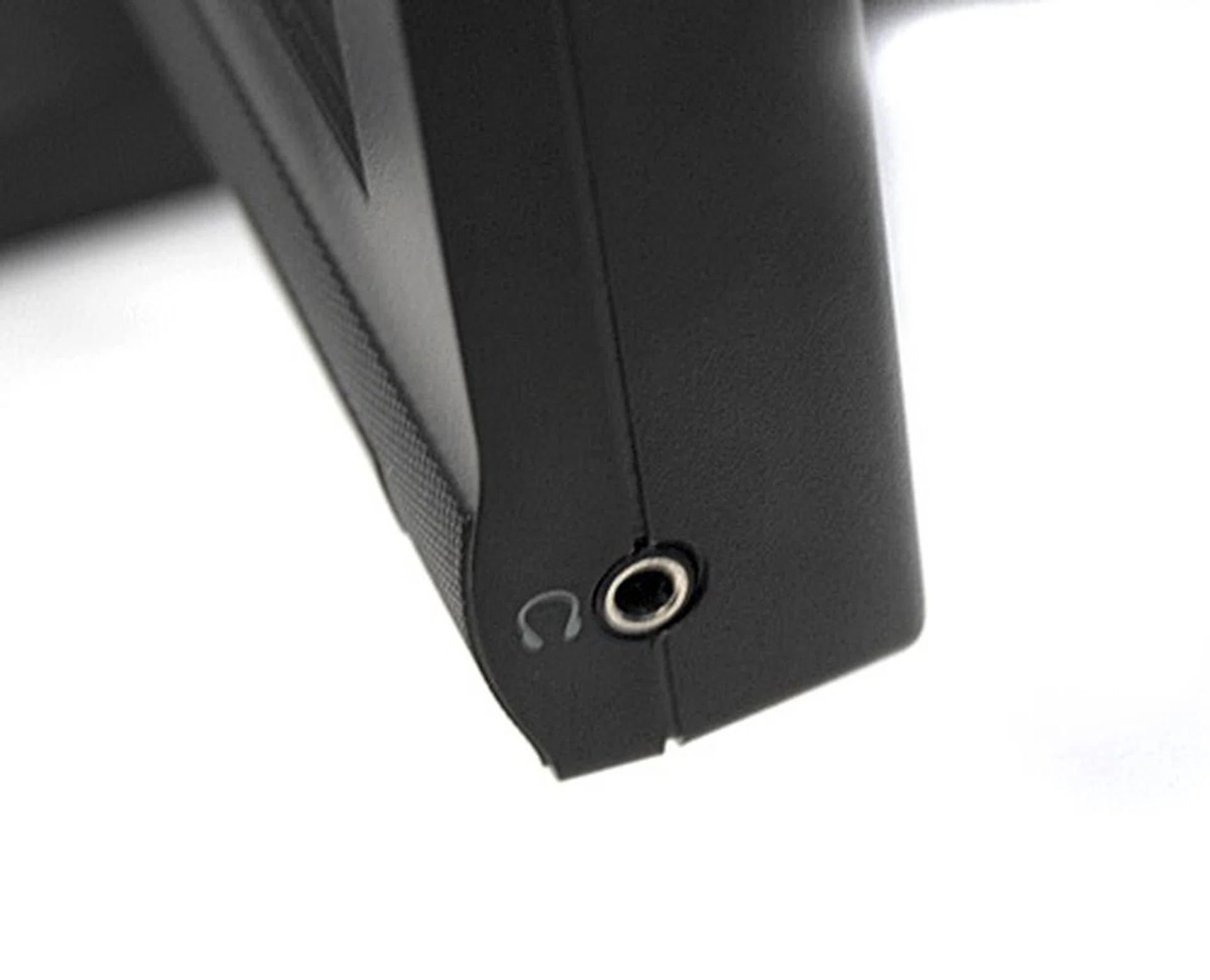 The headphone jack is for the audio output of the HDMI connection and can also be used to output the audio to external speakers. Odd that the monitor doesn't have traditional analog audio input nor does the monitor have its own speakers. So do keep a tab on this.