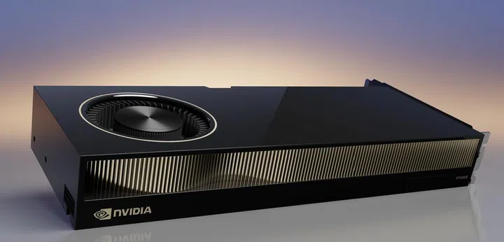 Why can't NVIDIA still name them as a 'Quadro' escapes us, but here's the top-end Ada Lovelace GPU for professional creators - the RTX 6000 Ada Generation. (Image source: NVIDIA)