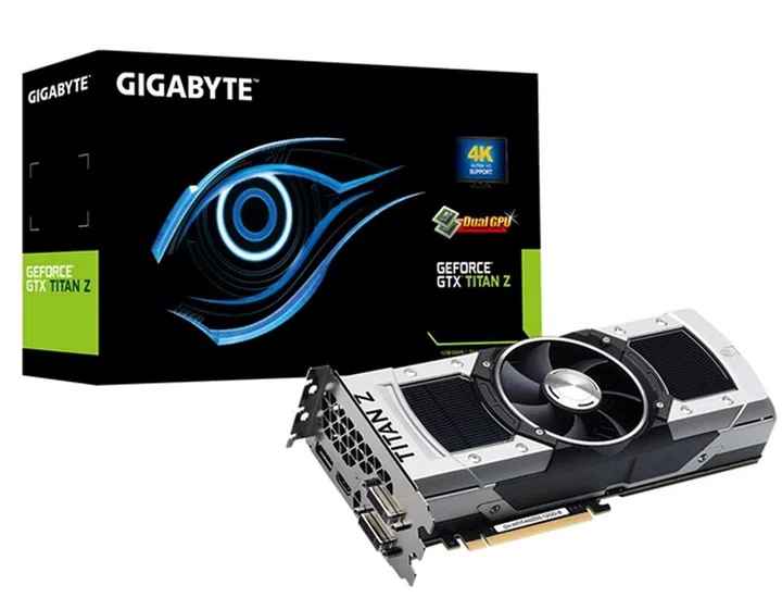 The Gigabyte GV-NTITANZD5-12GD-B. (Image Source: Gigabyte)