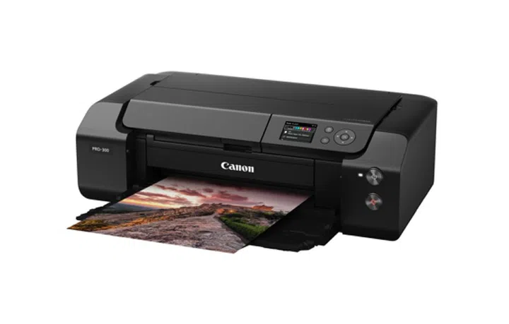 The Canon imagePROGRAF Pro-300 now has a 3-inch LCD screen. Image courtesy of Canon.