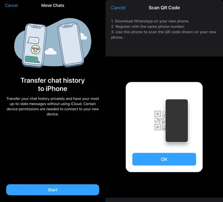 The QR code-based chat transfer feature is now available for iOS users in Singapore!