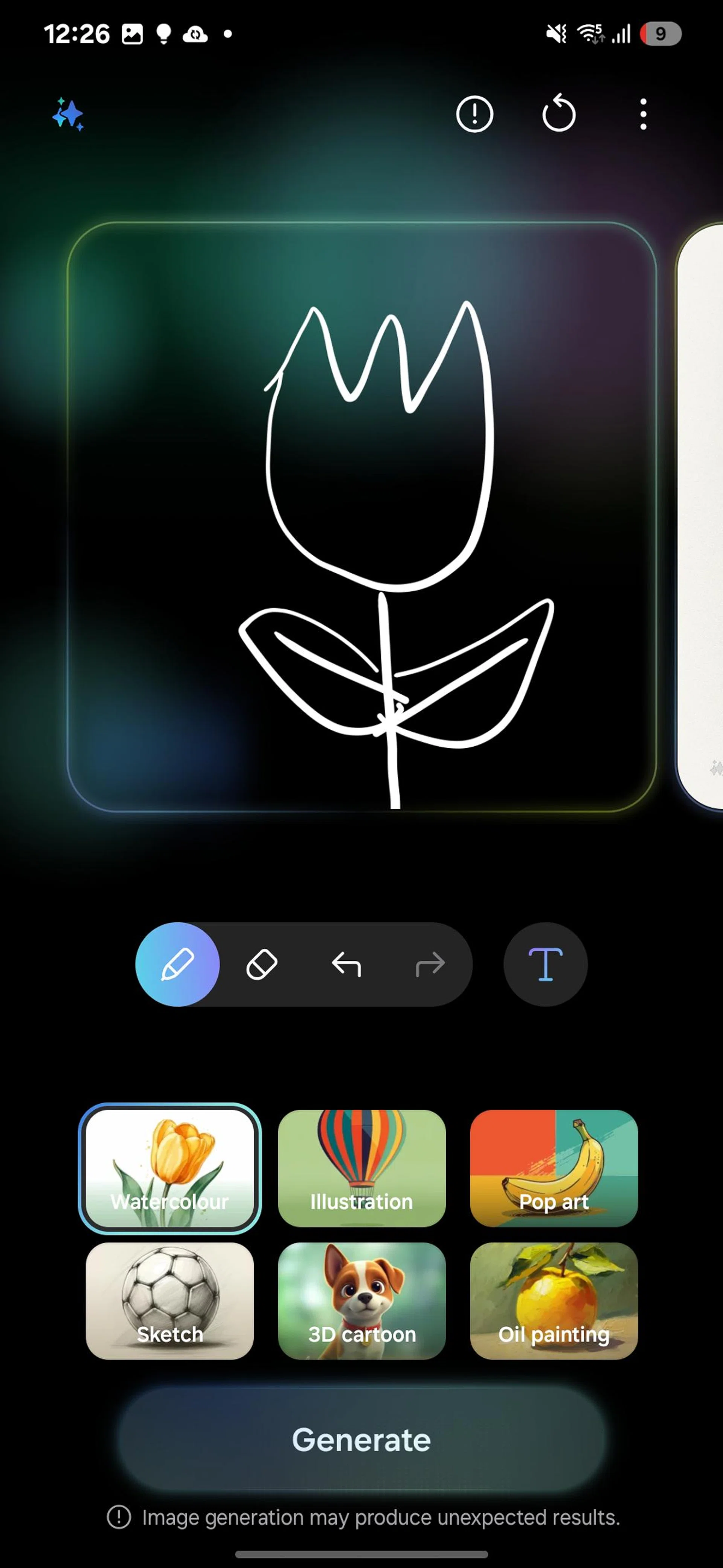 Original drawing. Photo: HWZ.