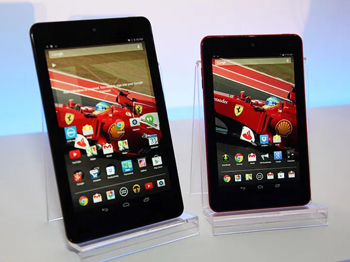 Dell's new Venue 8 (left) and Venue 7 (right) tablets based on Intel's latest Intel Atom (Merrifield) SoC.