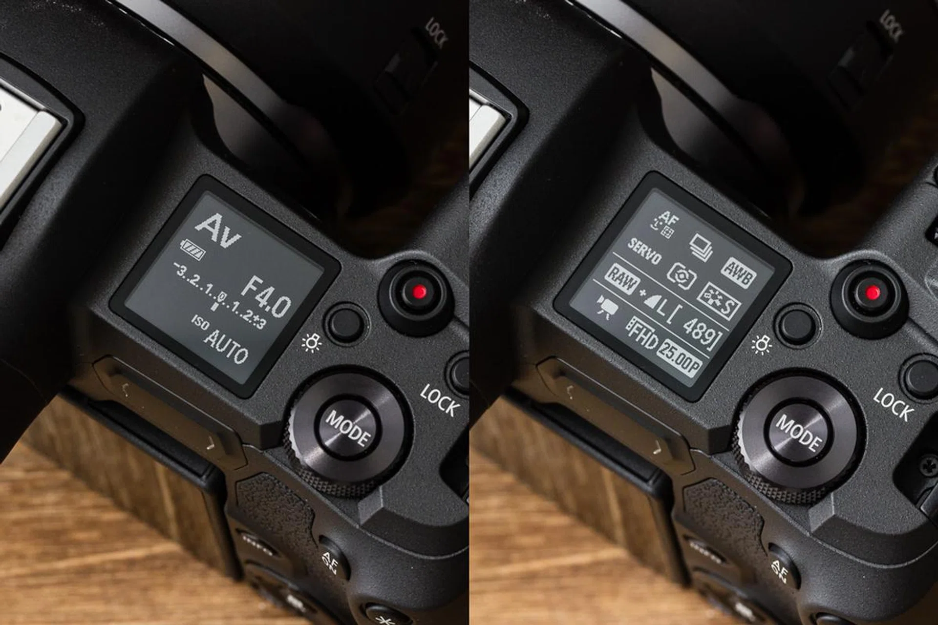 The OLED display doesn’t even tell you how many shots are left on its default screen. You have to thumb to the second page to find out. This screen can’t be customized.