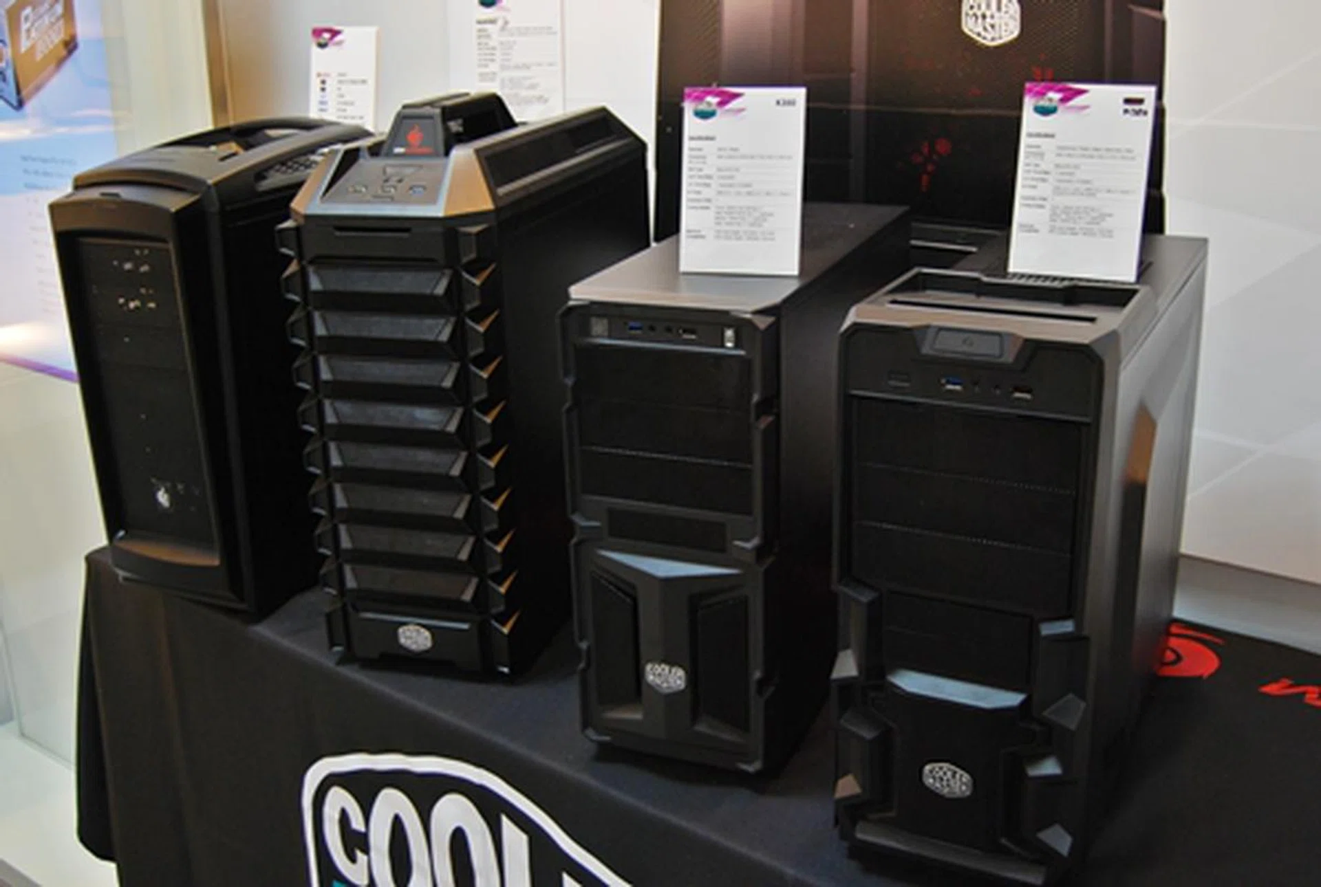 Like four black birds sitting in a row, we have the Scout II, Raider, K350 and K380.