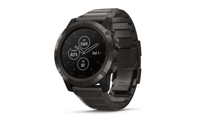 The Fenix 5X Plus is the largest model. It comes with the longest battery life and is the only one to have the new SO2 sensor.