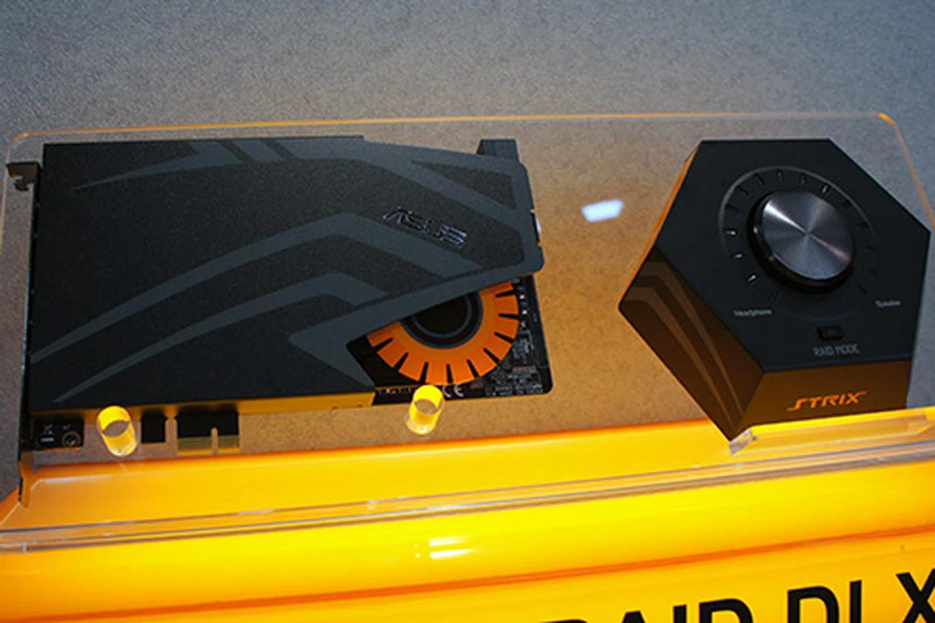 The new ASUS Strix Raid DLX PCI sound card.