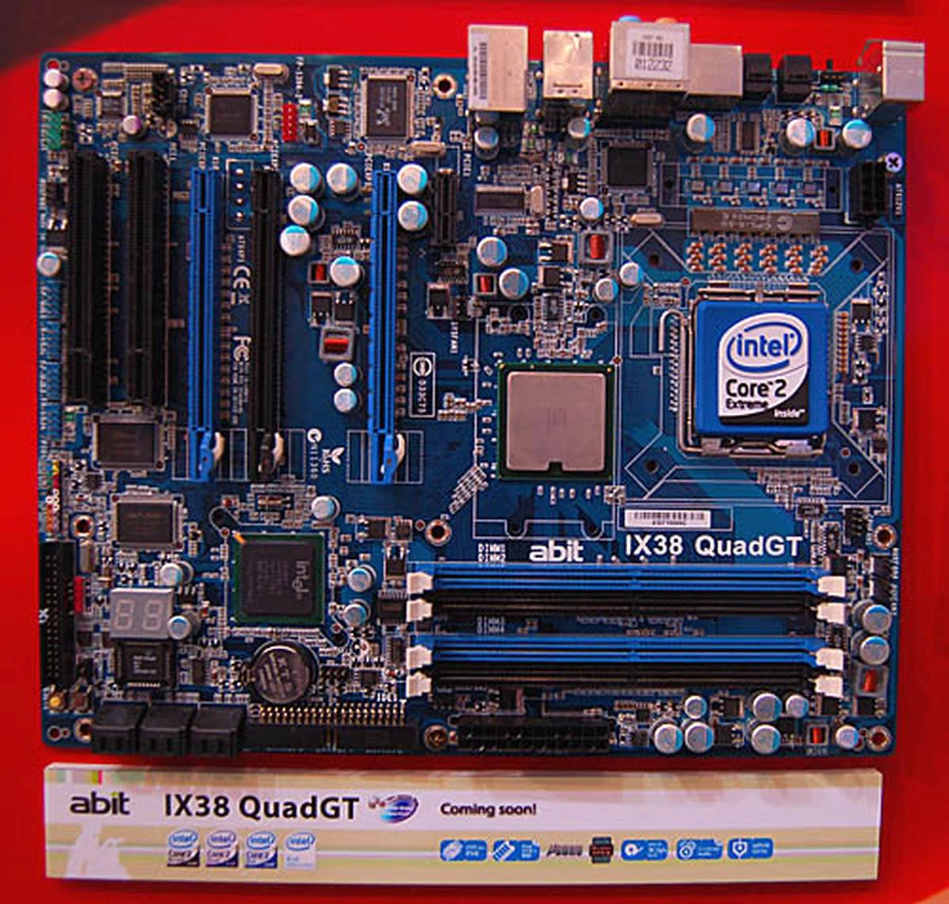  A slightly lesser X38 motherboard, the abit IX38 QuadGT has only DDR2 memory support and the vendor's passive, Silent OTES cooling solution onboard. Besides these differences, it has similar specifications as the IX38 Max.  