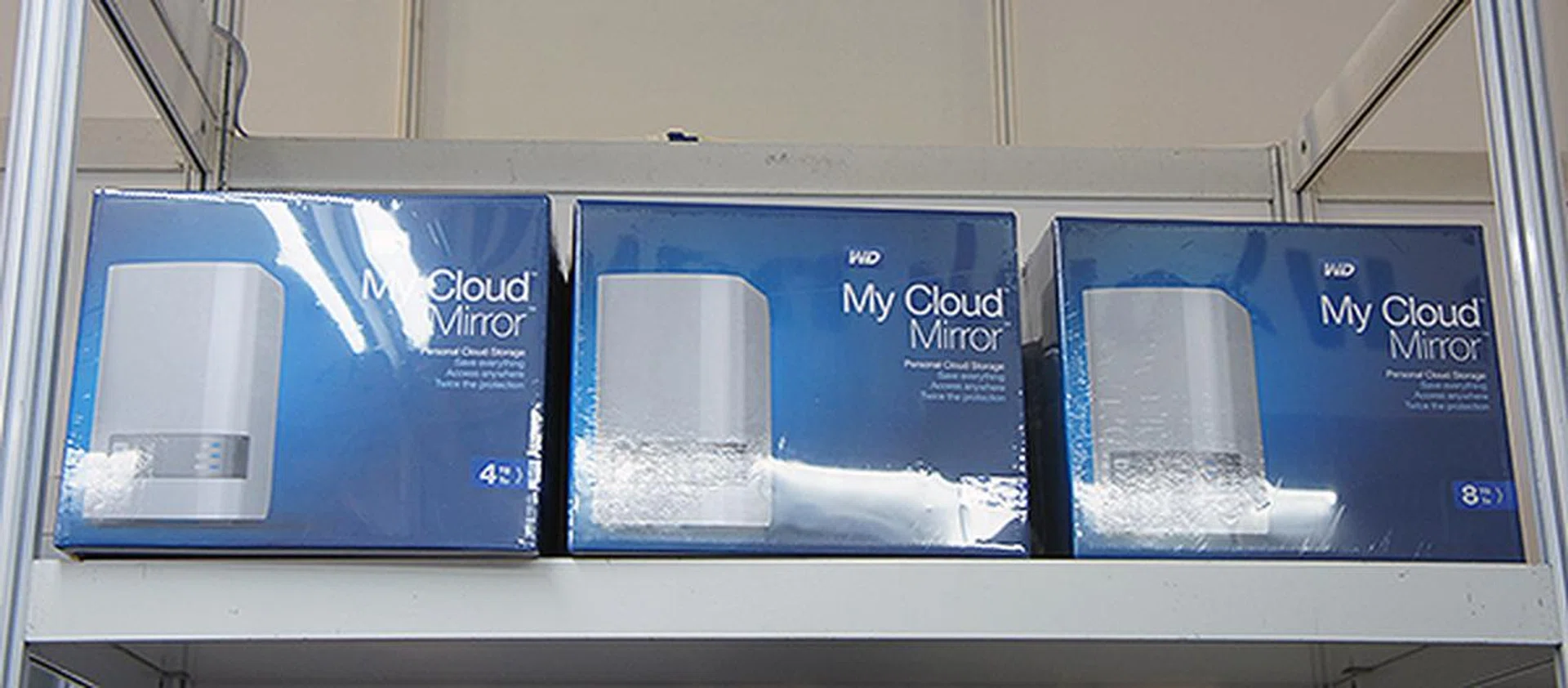 The new My Cloud Mirror is available at the show. The 4TB model is going for $549, the 6TB $649, and the 8TB $799.