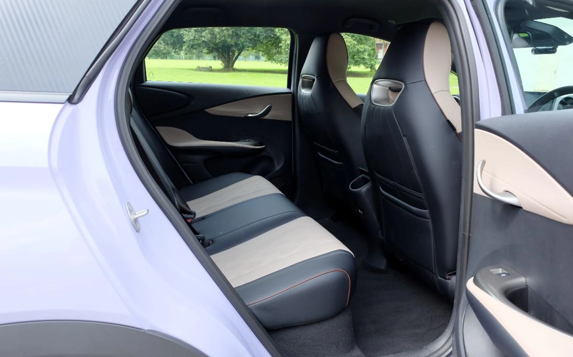 Rear legroom is surprisingly adequate for a car of its size.