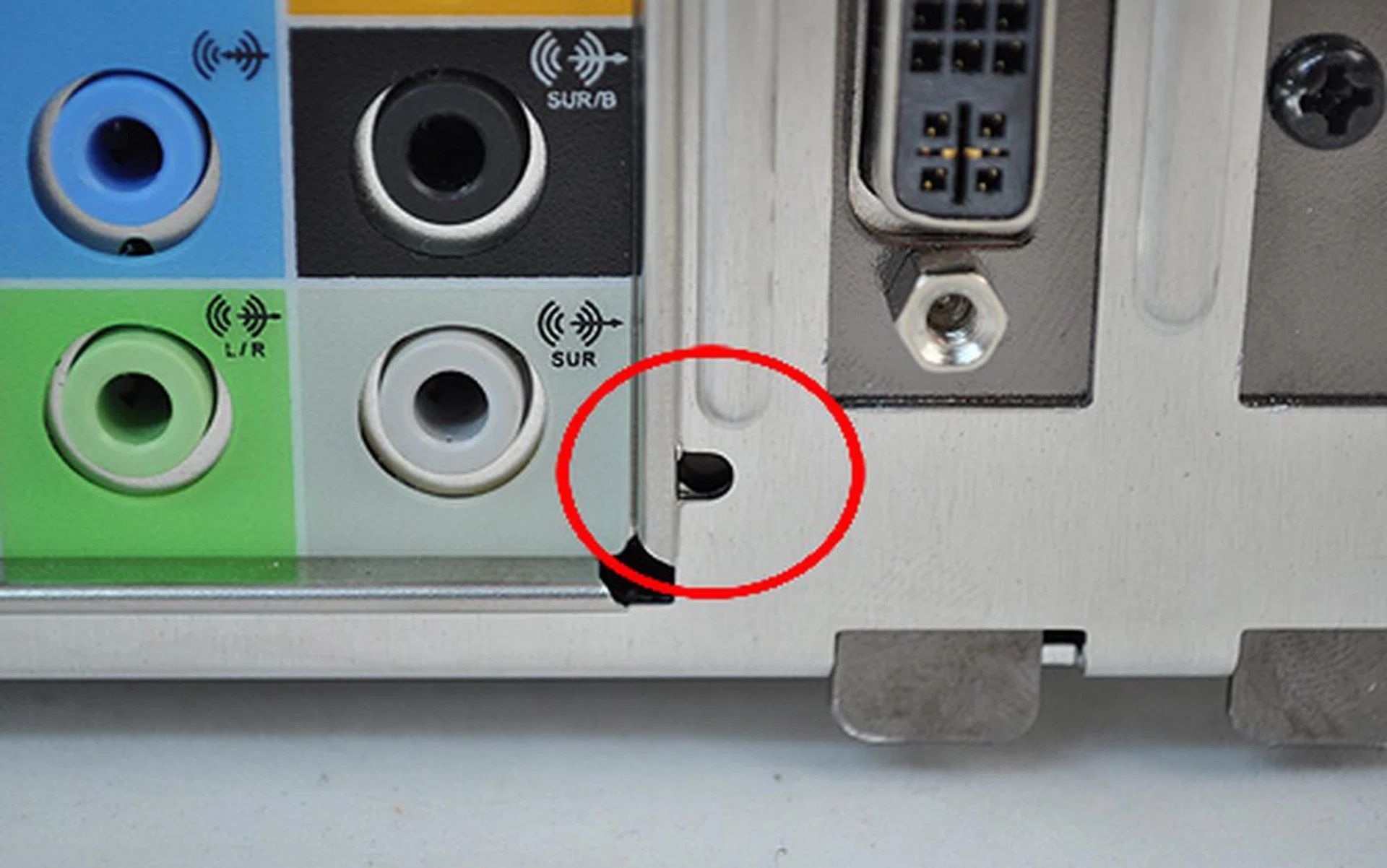 The Clear CMOS button is located right here.