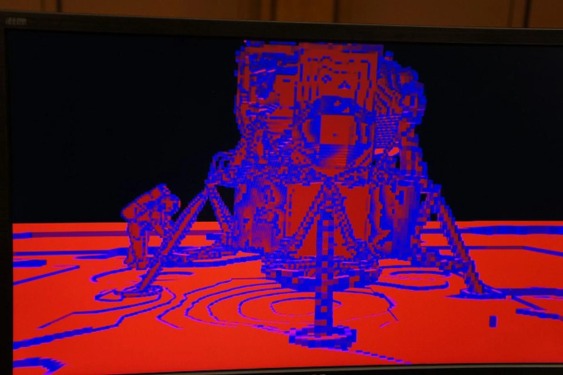 To prove that it's not just a pretty photo, here's a look at the scene's voxel data.