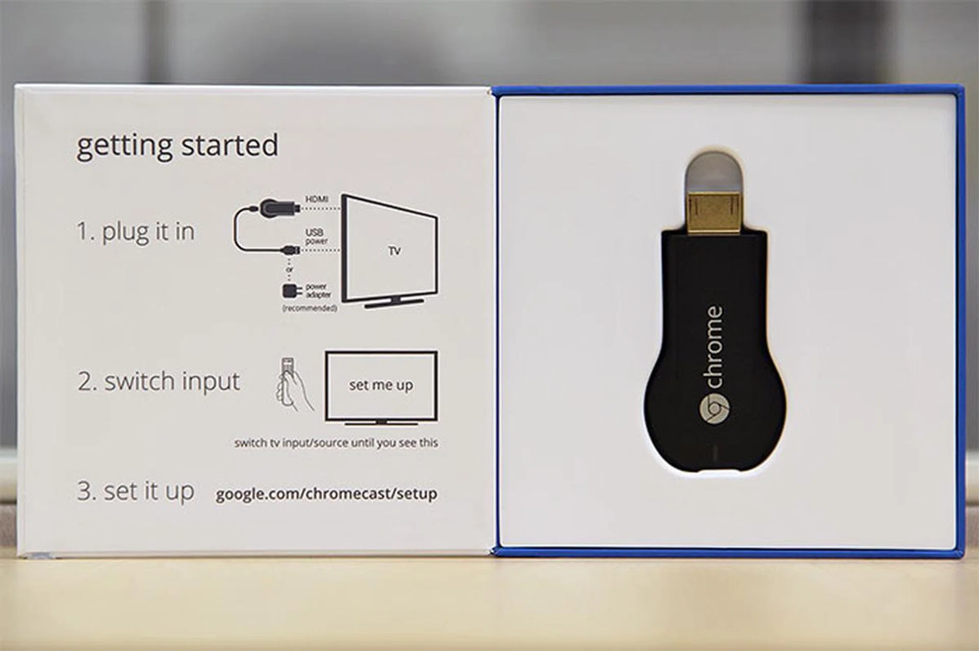 Simply put, the Google Chromecast is an HDMI streaming media dongle.