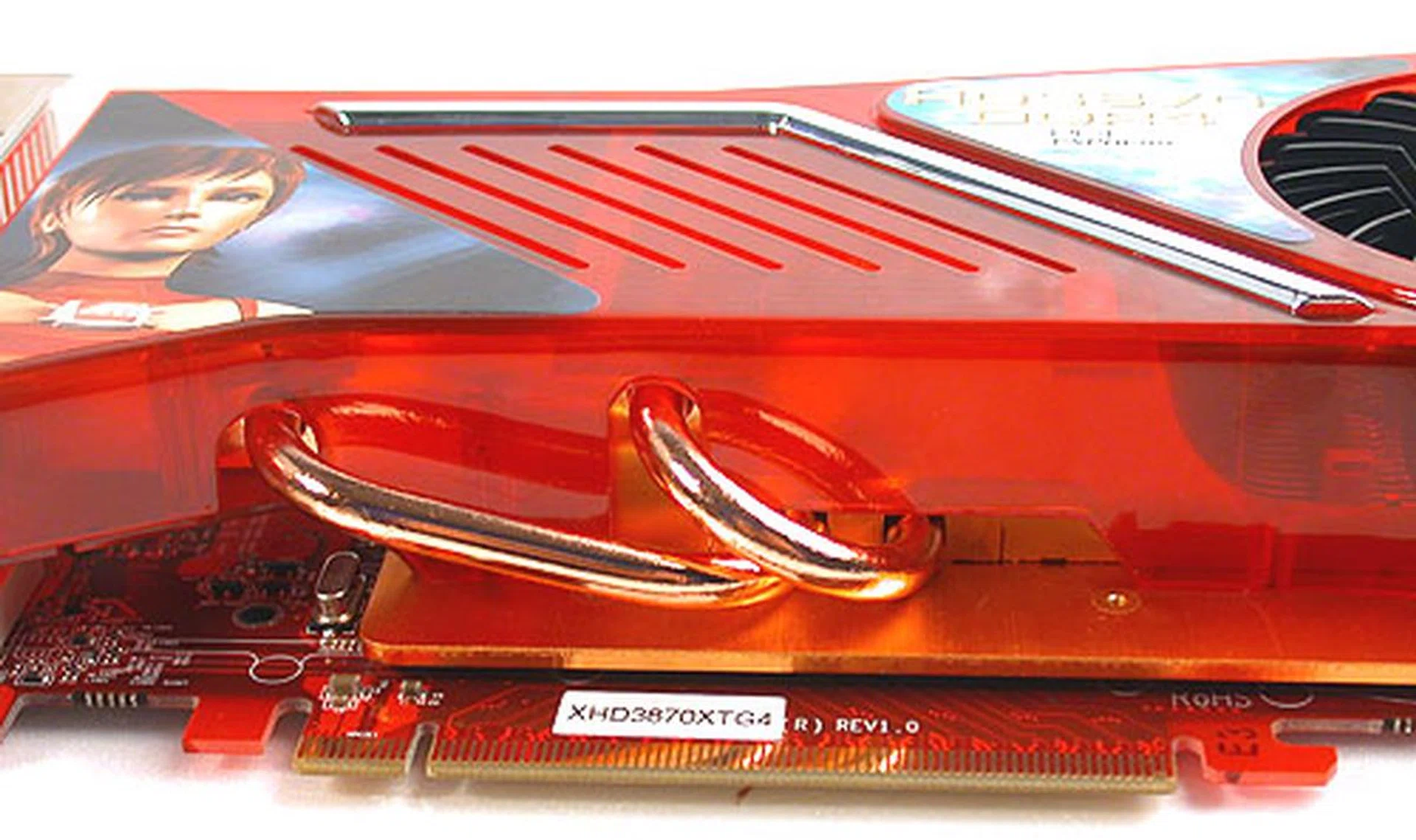 These two heat pipes, together with a larger heatsink is the reason why GeCube is so upbeat about its new X-Turbo III cooler.