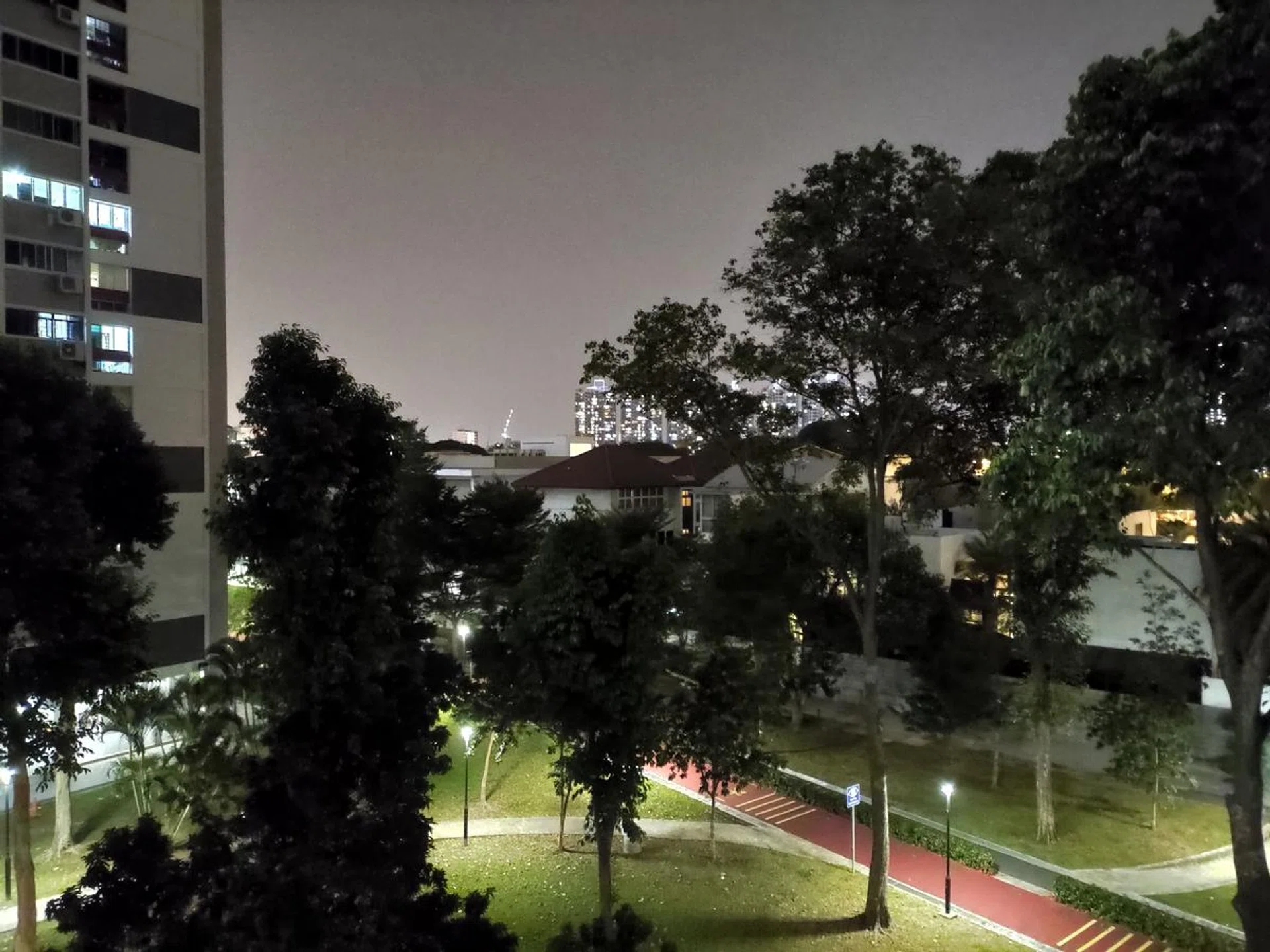 It's nowhere like Google's Night Sight at work, but it's passable.