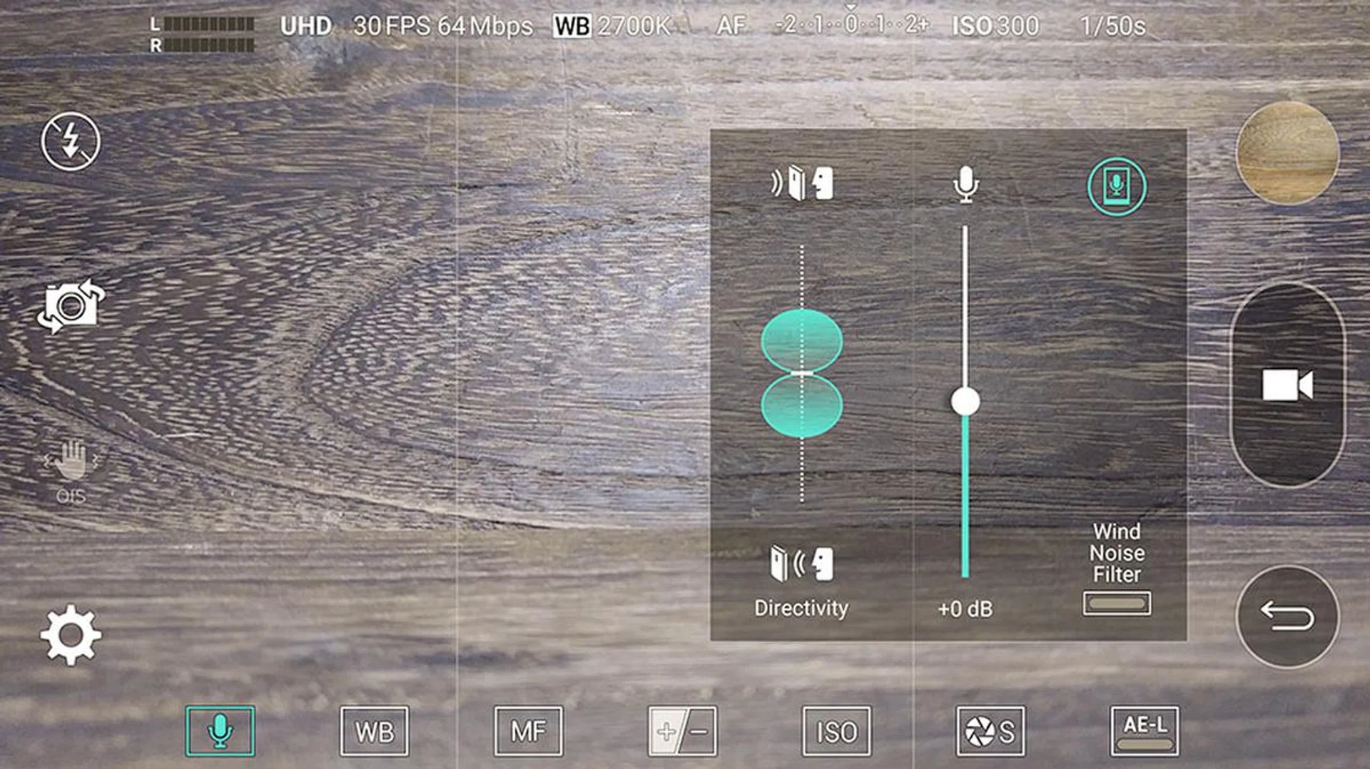 Manual mode when shooting video.