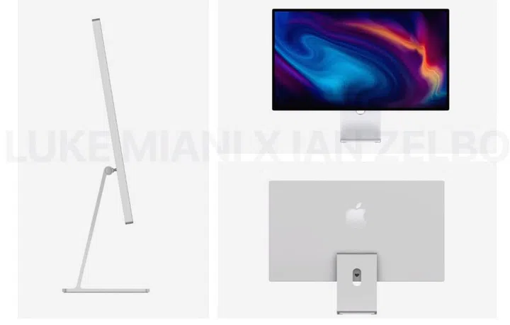 Purported render of the Apple Studio Display. <br>Image source: Lukemian x Ian Zelbo