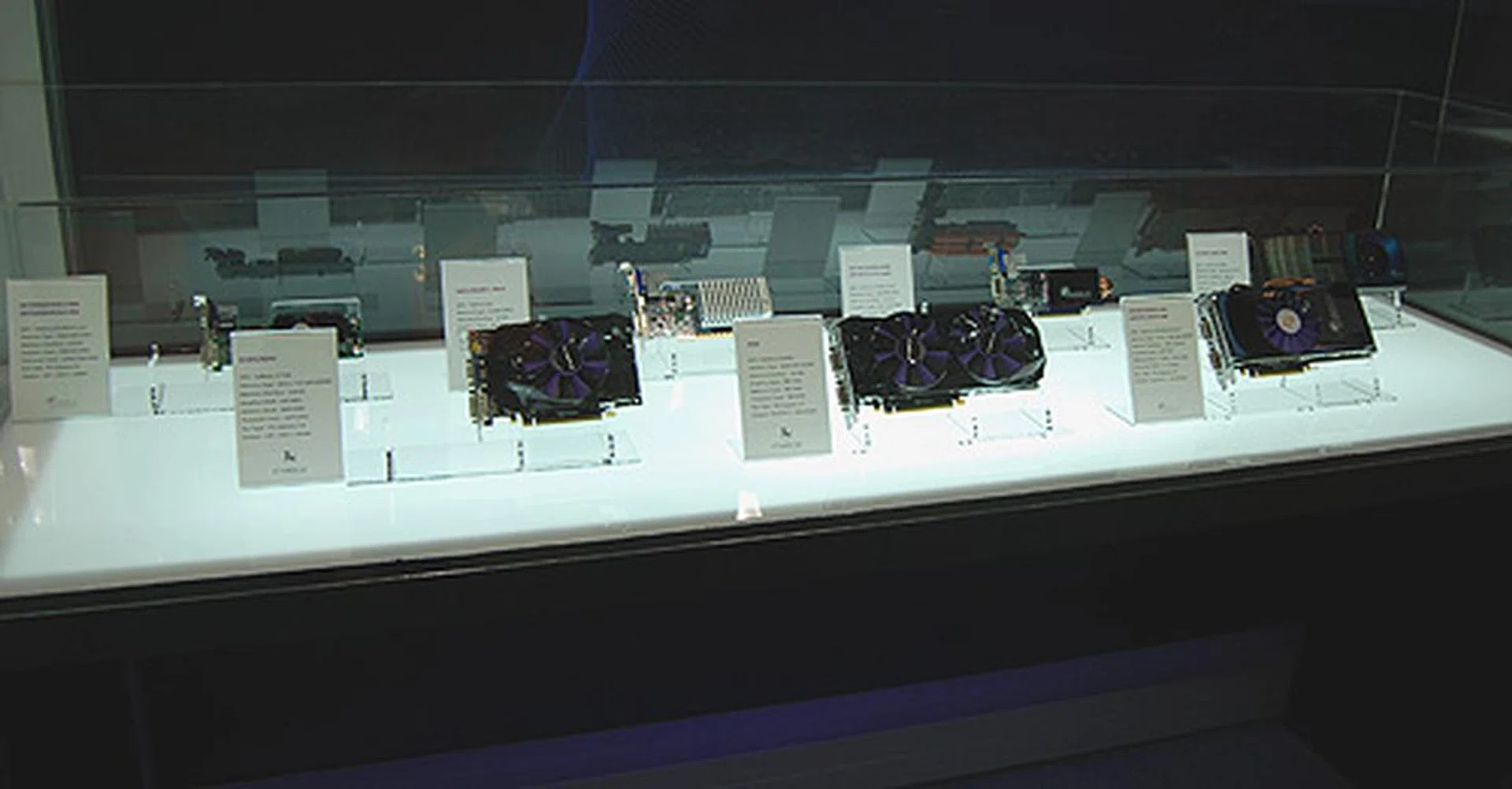 Here's their entire line up of graphics card at the show.