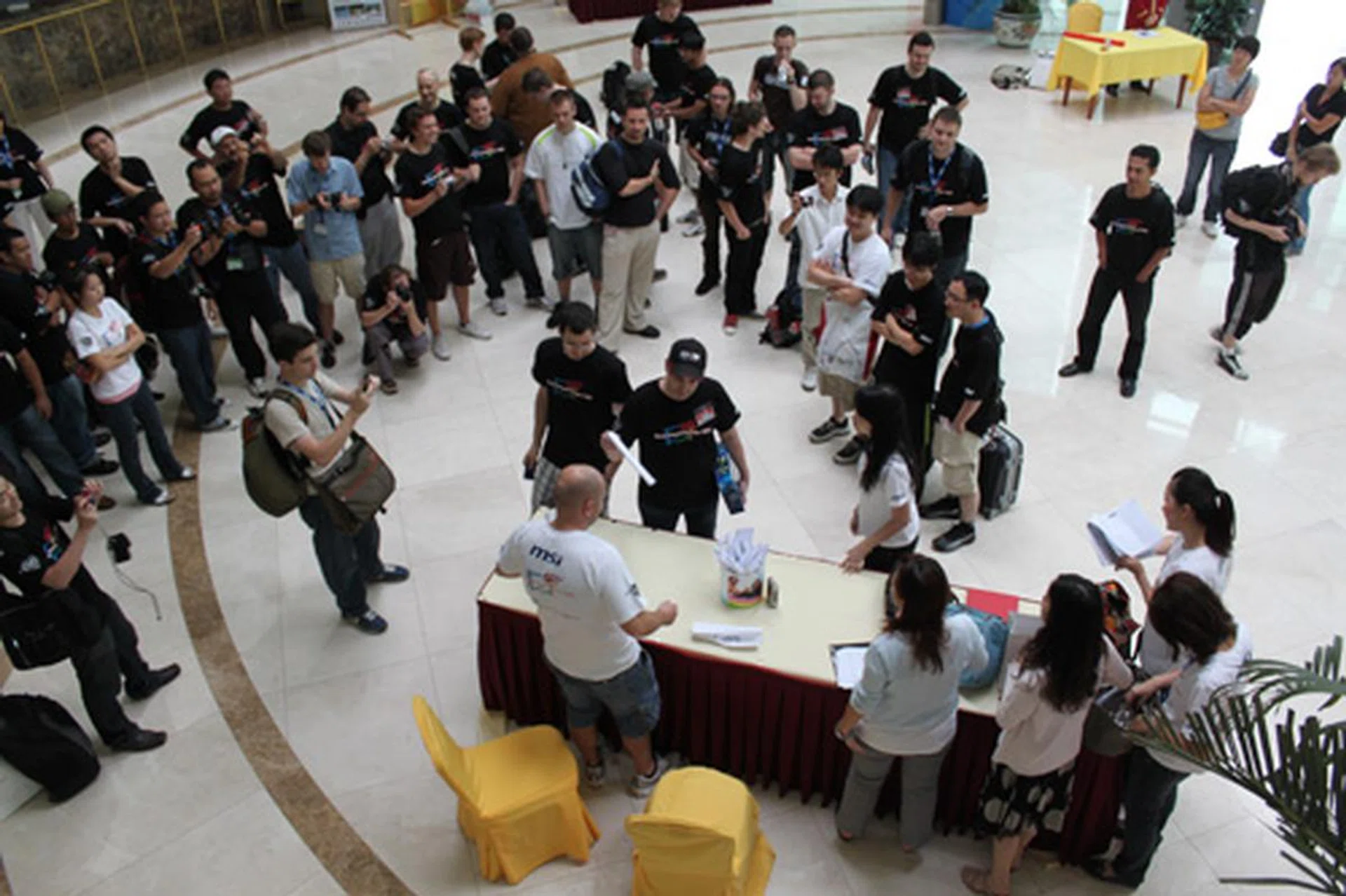 To ensure all components were randomly picked, contestants are now drawing lots to determine which set of components they will be assigned.